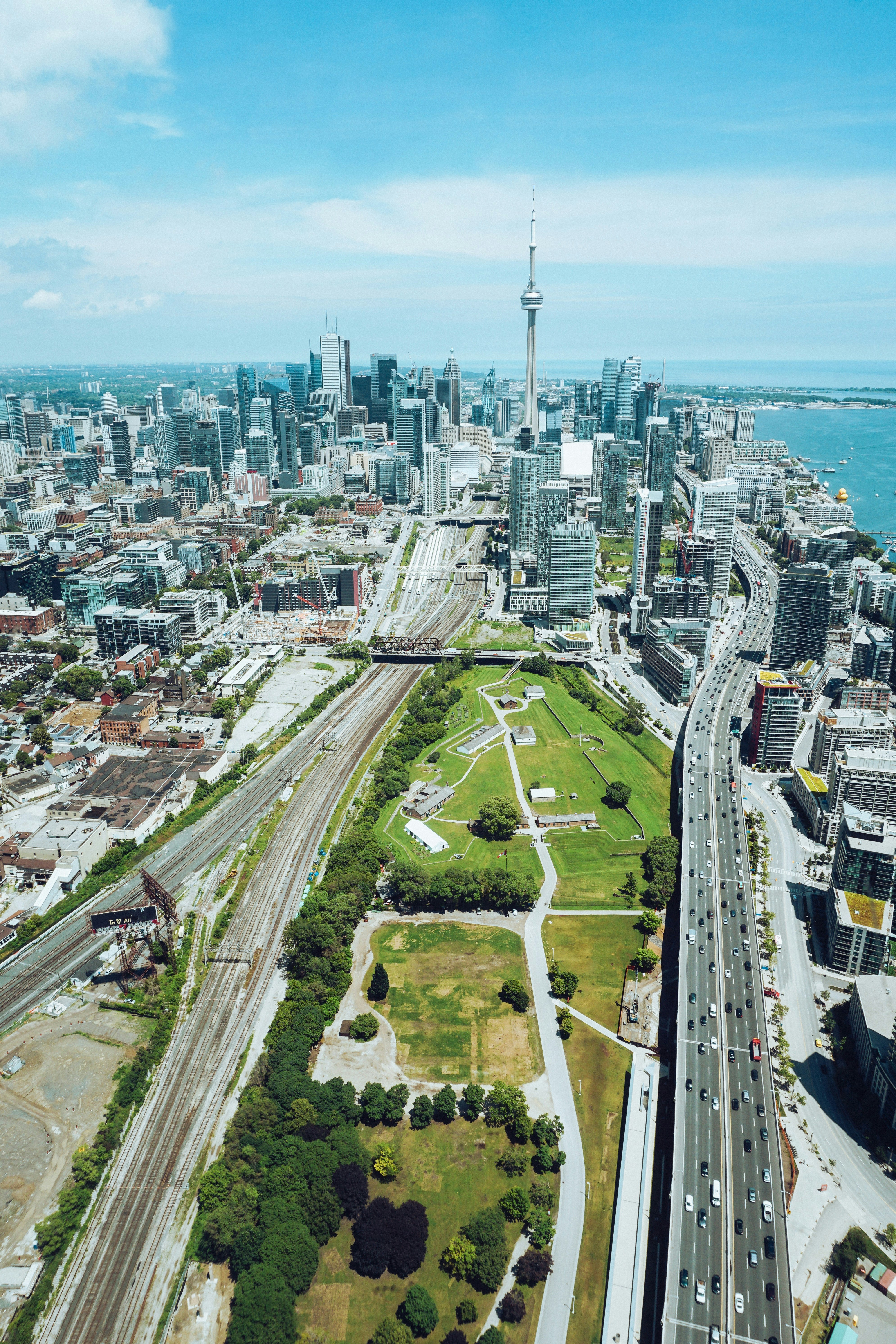 aerial view of city buildings during daytime